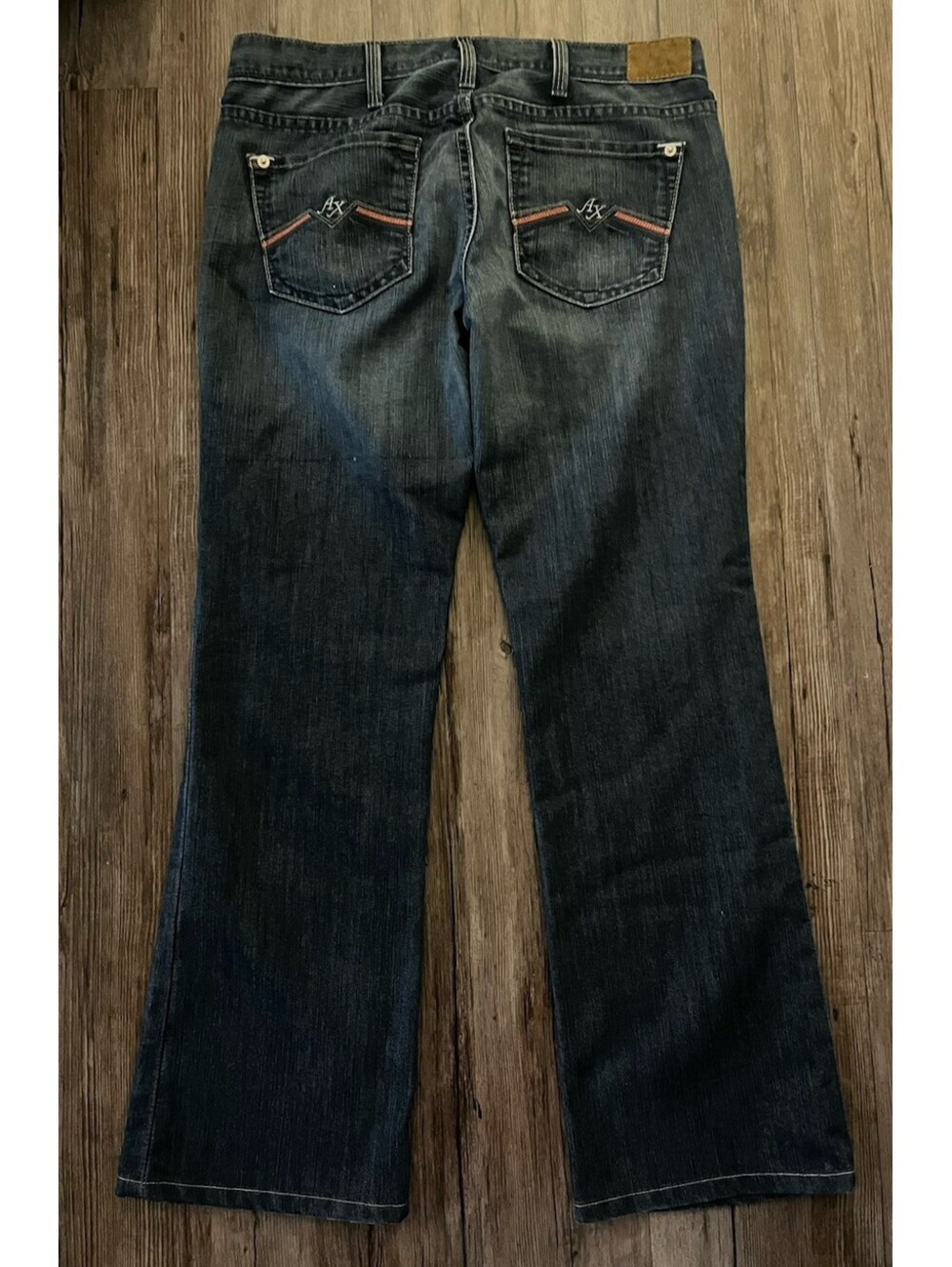 VTG Armani Exchange Jeans Womens 8 Short Dark Blue Bootcut